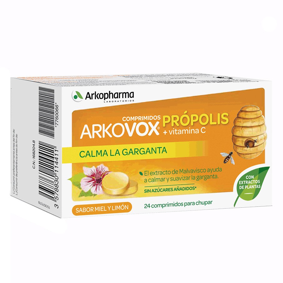 Arkovox propolis + vitamina c 24 comprimidos